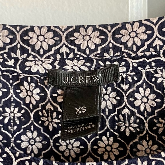 J. Crew Printed Boho Cotton T-Shirt - Picture 3 of 4